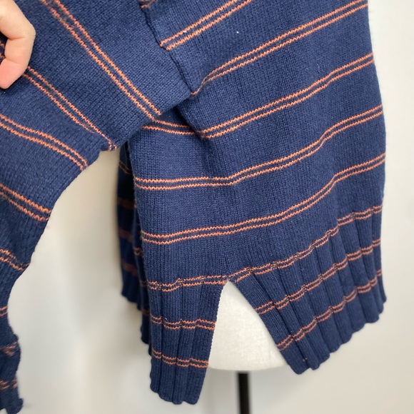 Madewell Striped Glenmoor Mockneck Sweater Wool - Picture 8 of 10